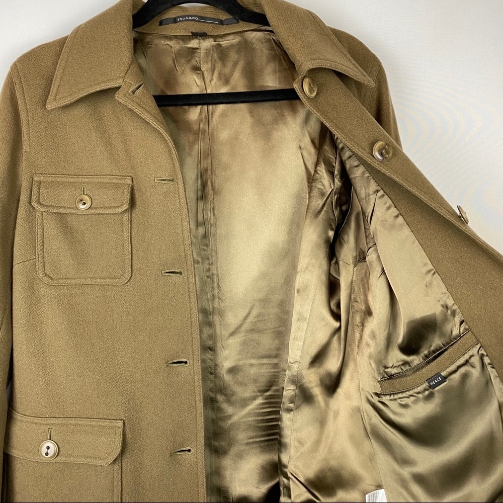 Isda & Co Wool Collared Button Up Military Jacket - image 8